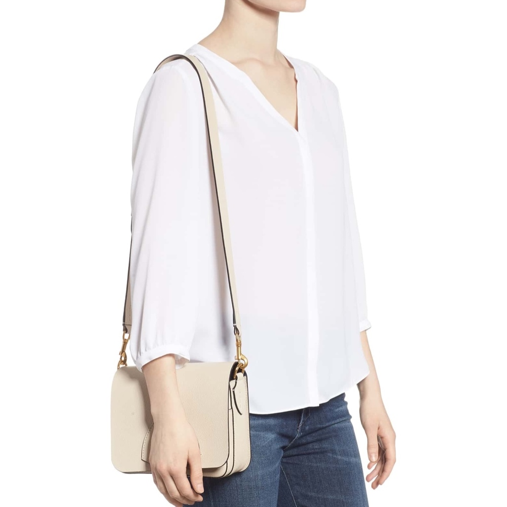 New Authentic BURBERRY Square Leather Shoulder Bag